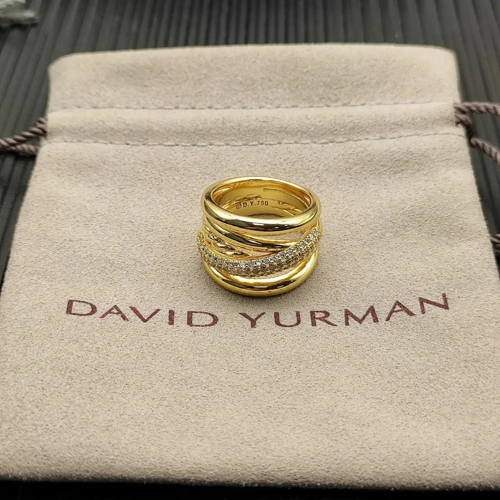 David Yurman five-line diamond ring